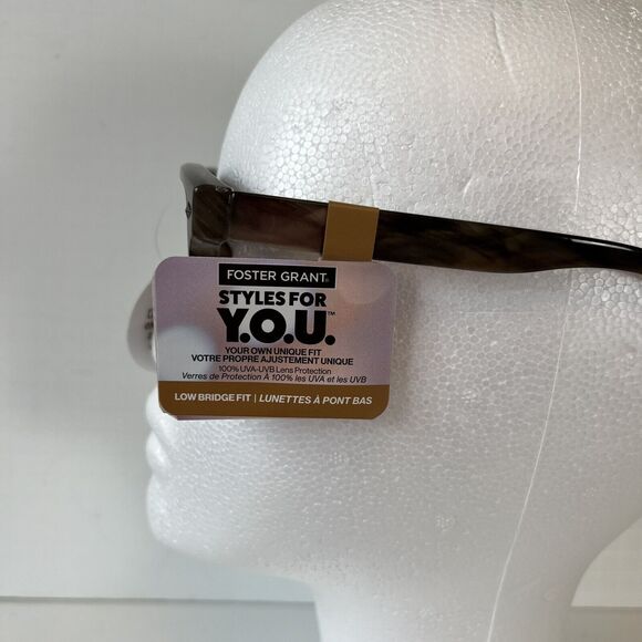 Foster Grant Style for You Tinted Lense Sunglasses Low Bridge Green Brown NWT’s - Picture 4 of 10